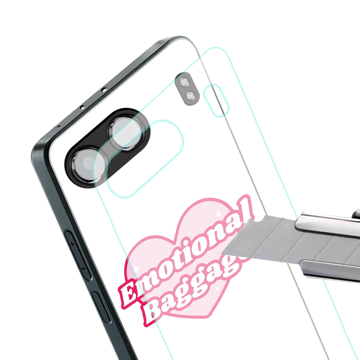 Emotional Baggage stylish phone case for oneplus nord 4 | glossy glass and slim fit