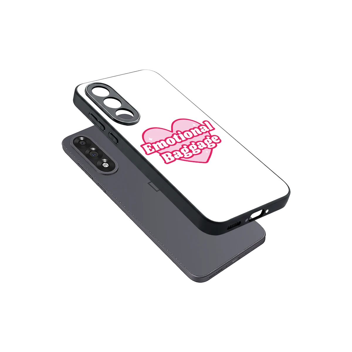 Emotional Baggage sleek oneplus nord 5 cover with tempered glass back and TPU edges