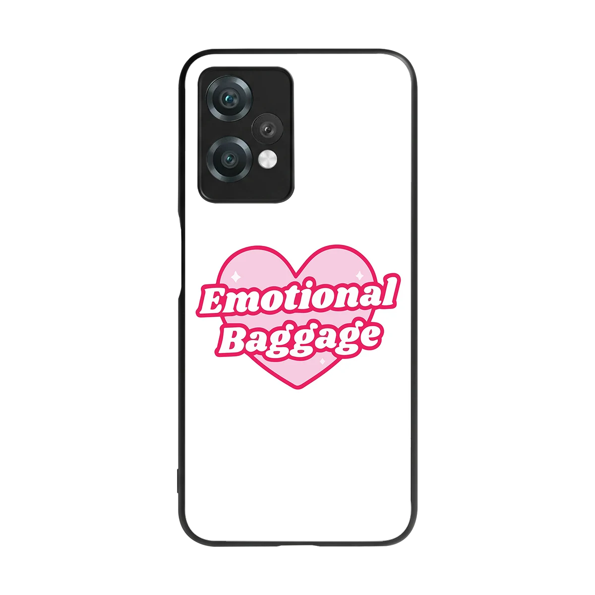 Emotional Baggage back phone cover | glass case for oneplus nord ce 2 lite
