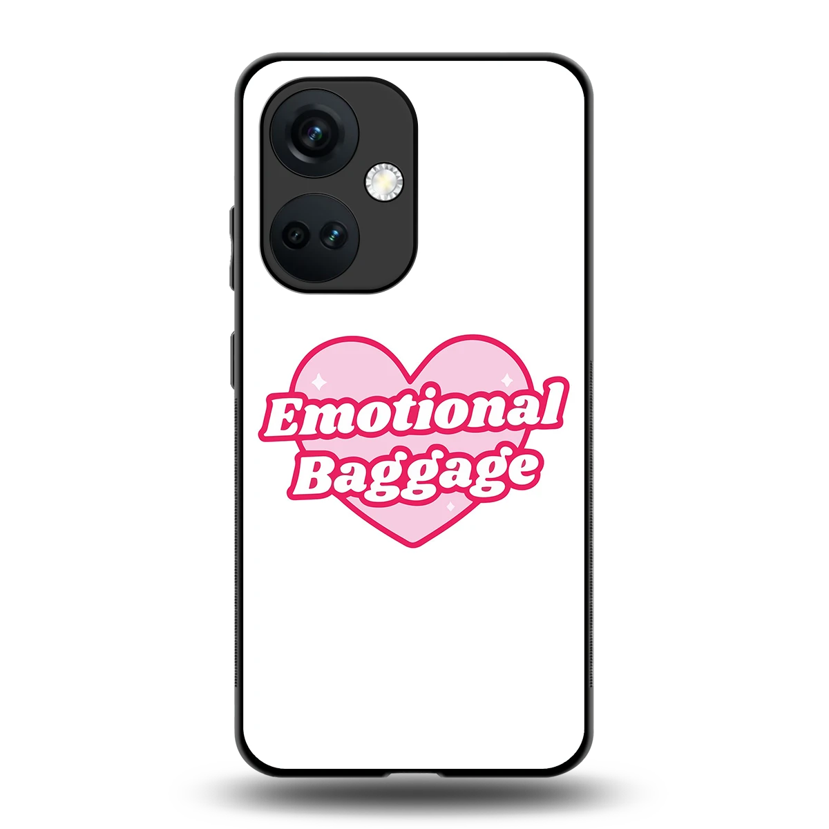 Emotional Baggage back phone cover | glass case for oneplus nord ce 3