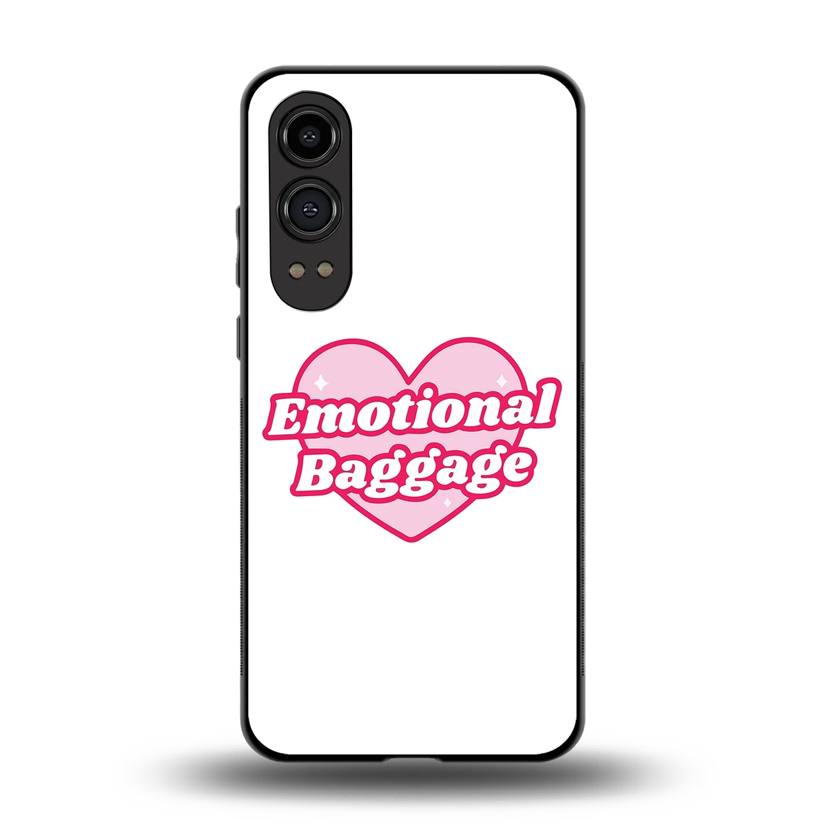 Emotional Baggage back phone cover | glass case for oneplus nord ce 4 lite