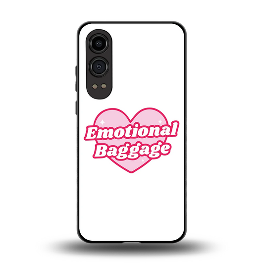 Emotional Baggage back phone cover | glass case for oneplus nord ce 4 lite