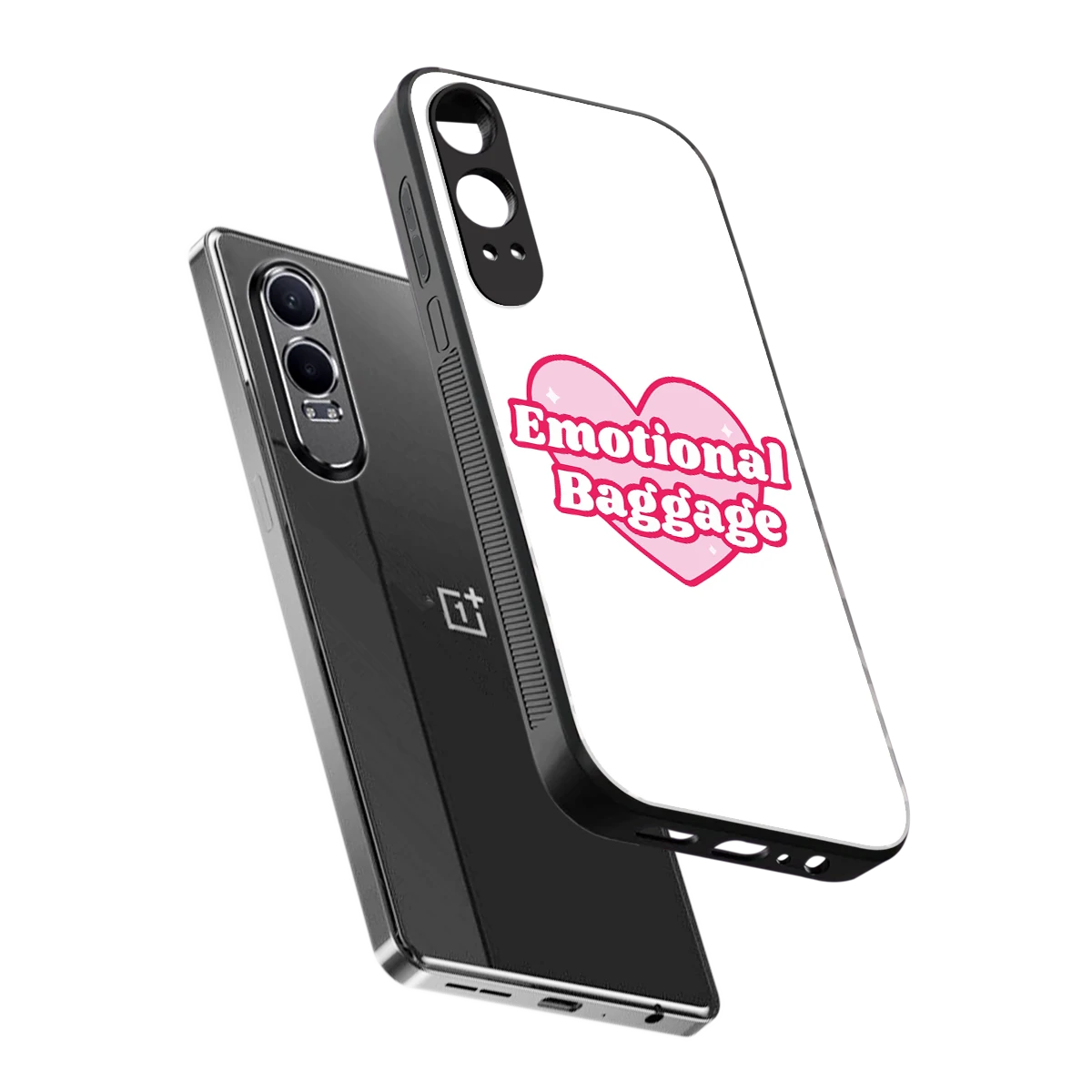 Emotional Baggage sleek oneplus nord ce 4 lite cover with tempered glass back and TPU edges