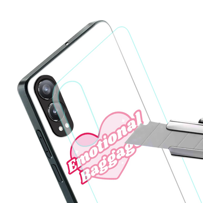 Emotional Baggage stylish phone case for oneplus nord ce 4 lite | glossy glass and slim fit