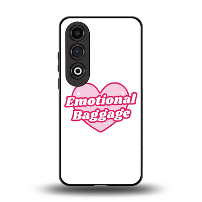 Emotional Baggage back phone cover | glass case for oneplus nord ce 4