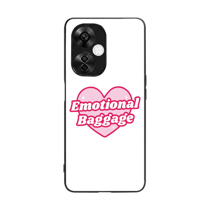 Emotional Baggage back phone cover | glass case for oneplus nord ce 3 lite