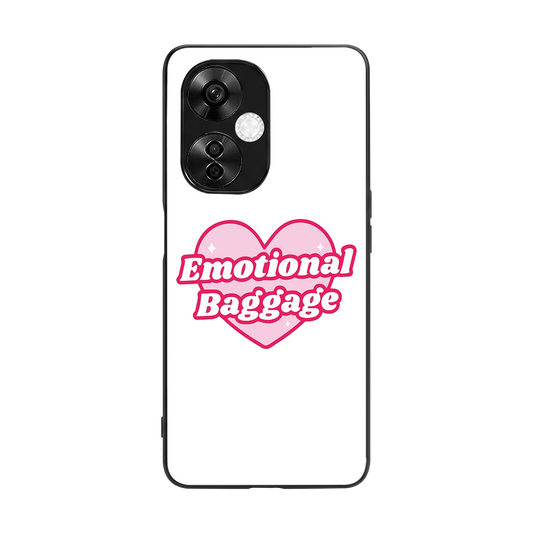 Emotional Baggage back phone cover | glass case for oneplus nord ce 3 lite