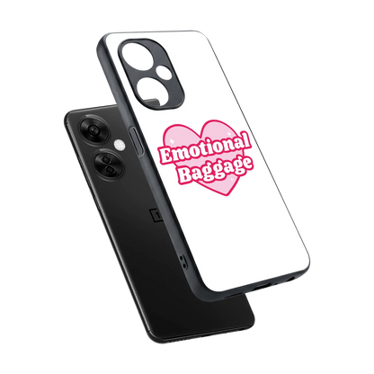Emotional Baggage sleek oneplus nord ce 3 lite cover with tempered glass back and TPU edges