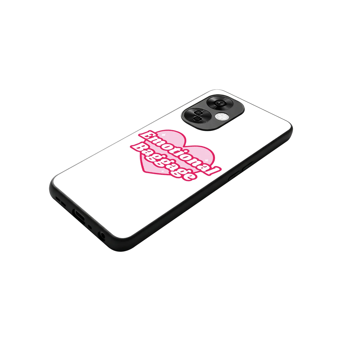 Emotional Baggage stylish phone case for oneplus nord ce 3 lite | glossy glass and slim fit