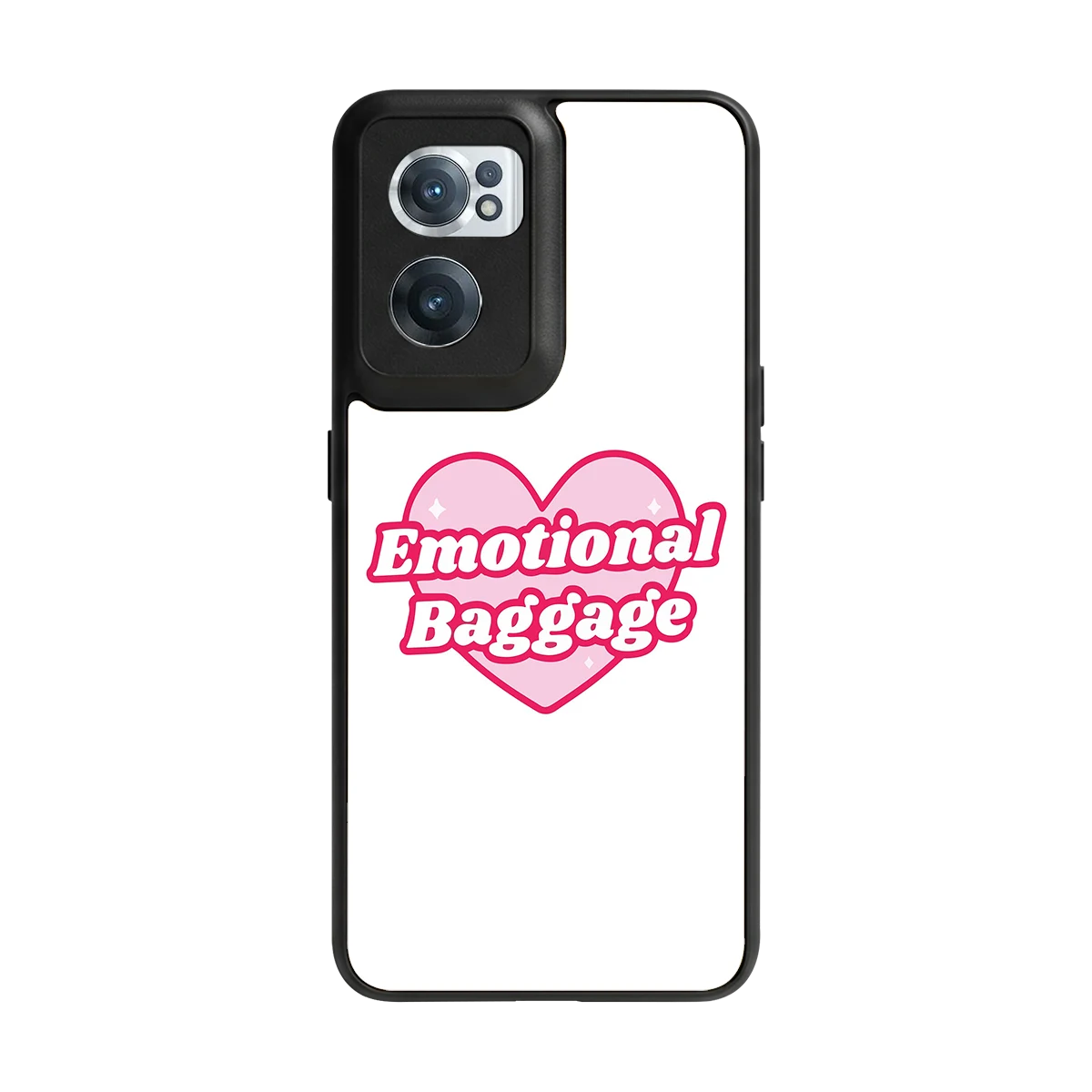 Emotional Baggage back phone cover | glass case for oneplus nord ce 2