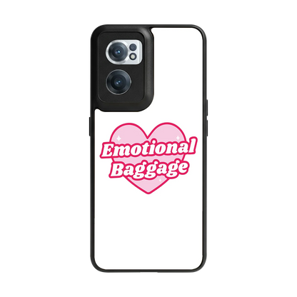 Emotional Baggage back phone cover | glass case for oneplus nord ce 2