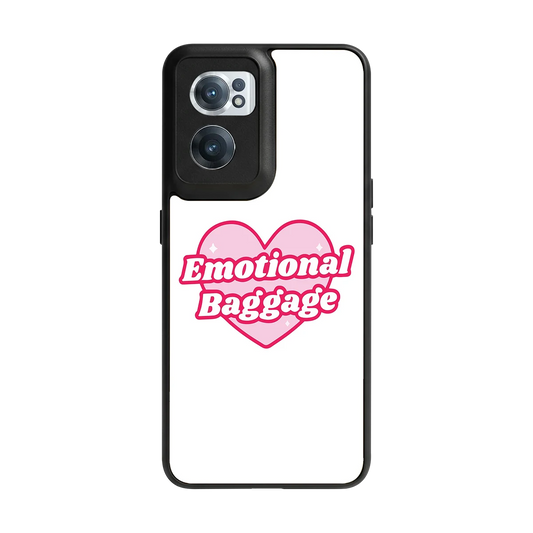 Emotional Baggage back phone cover | glass case for oneplus nord ce 2