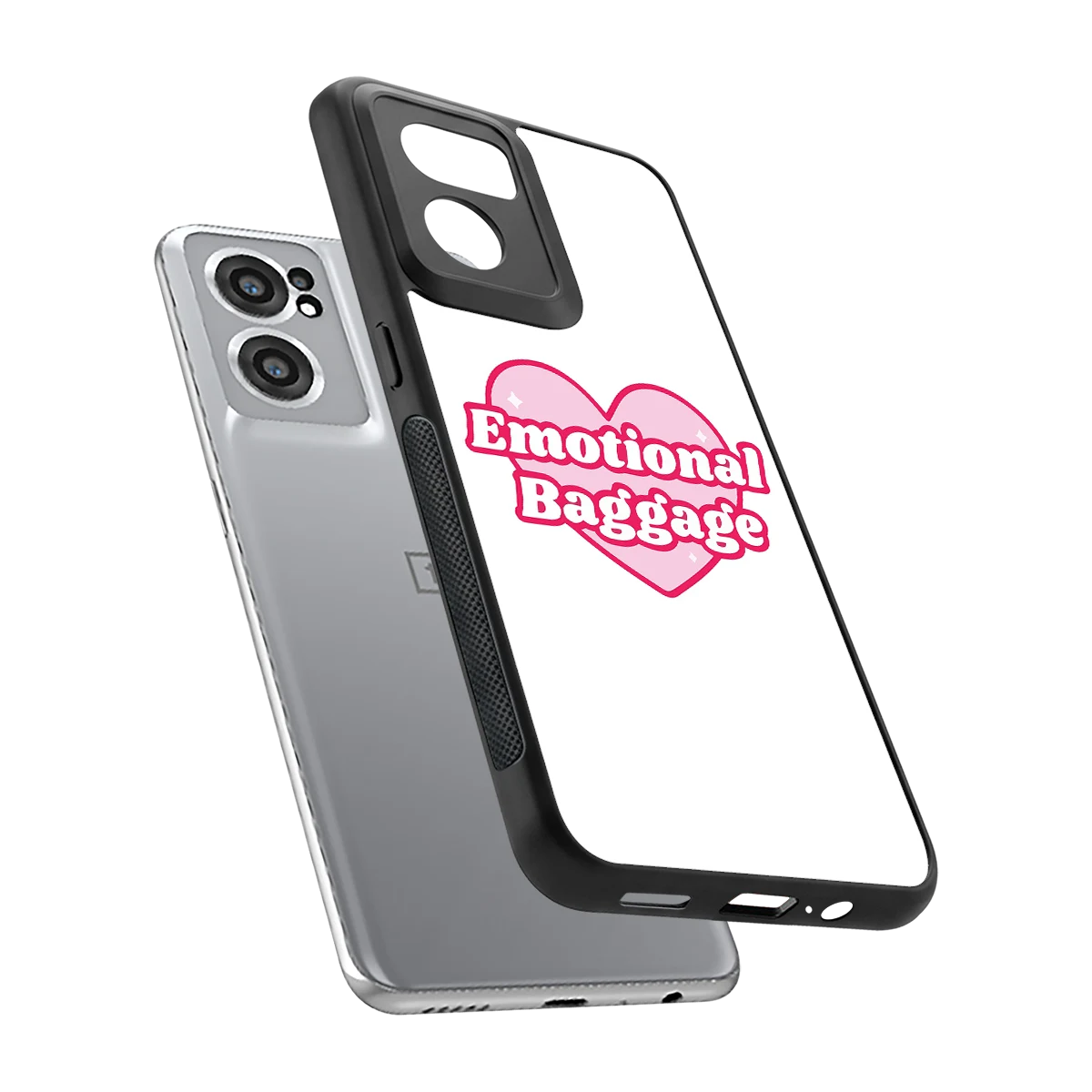 Emotional Baggage sleek oneplus nord ce 2 cover with tempered glass back and TPU edges