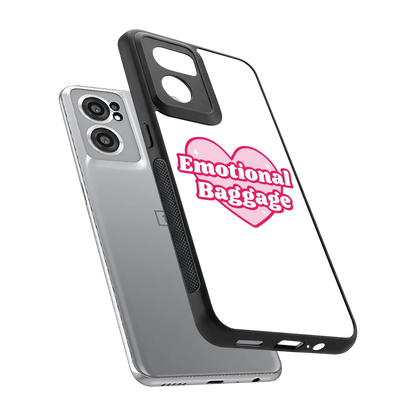 Emotional Baggage sleek oneplus nord ce 2 cover with tempered glass back and TPU edges