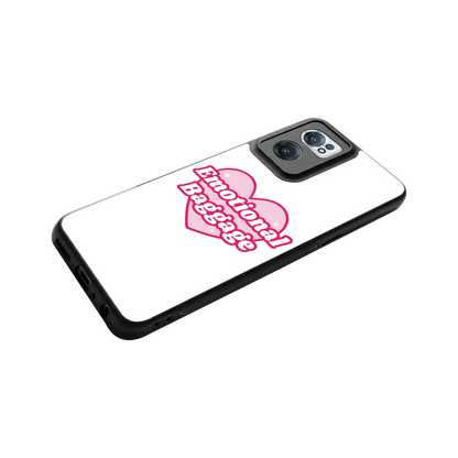 Emotional Baggage stylish phone case for oneplus nord ce 2 | glossy glass and slim fit