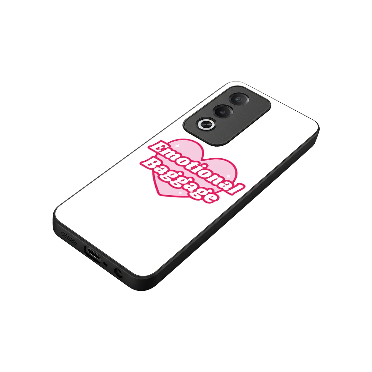 Emotional Baggage stylish phone case for oppo a3 pro | glossy glass and slim fit