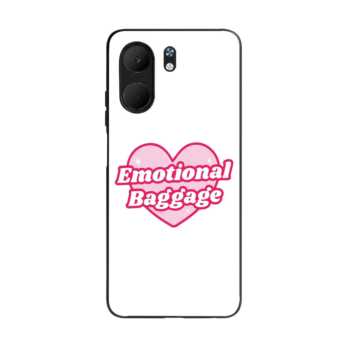 Emotional Baggage back phone cover | glass case for oppo a5x 5g