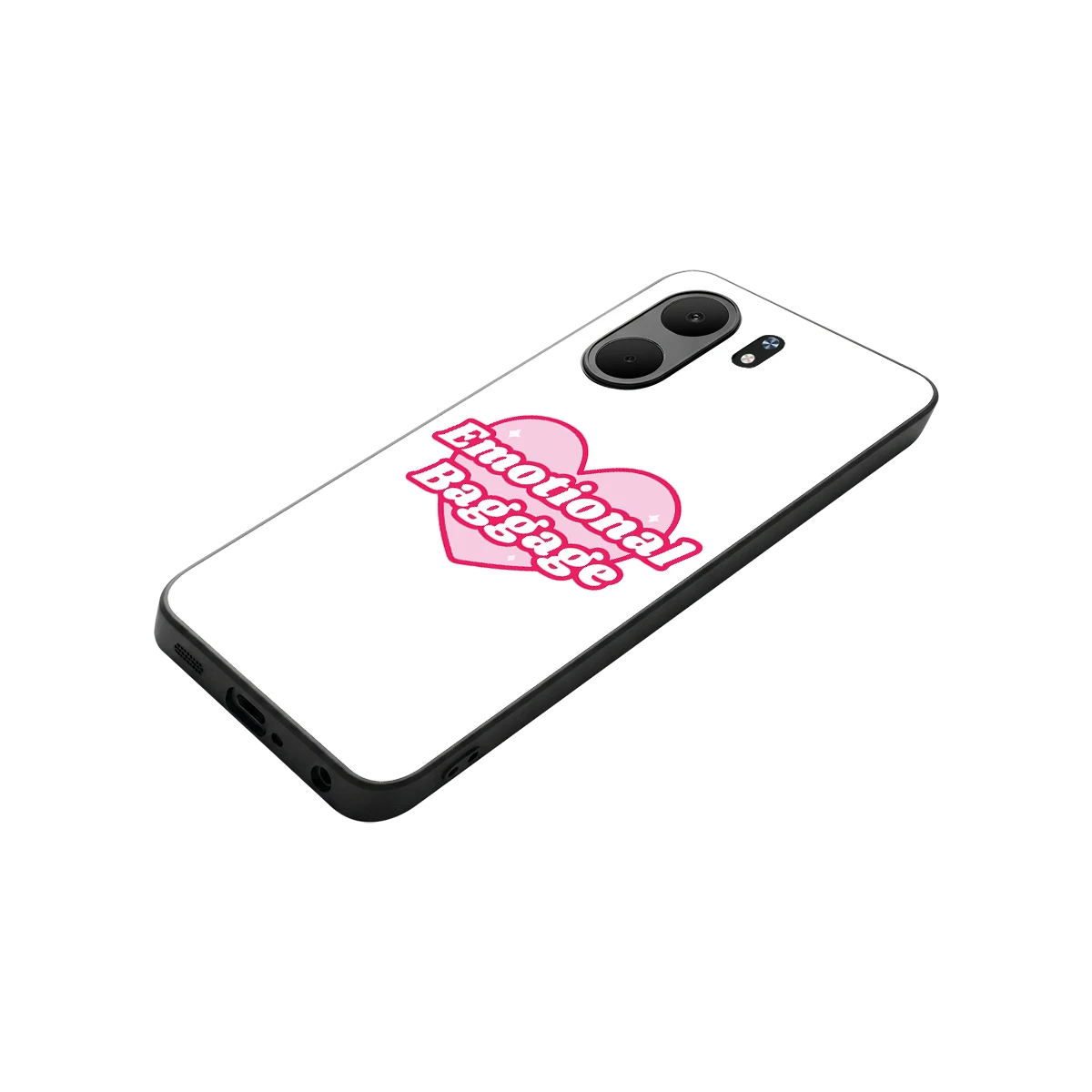 Emotional Baggage stylish phone case for oppo a5x 5g | glossy glass and slim fit