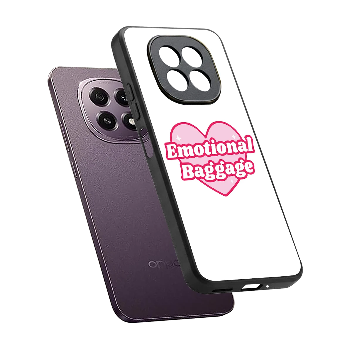 Emotional Baggage sleek oppo f29 5g cover with tempered glass back and TPU edges