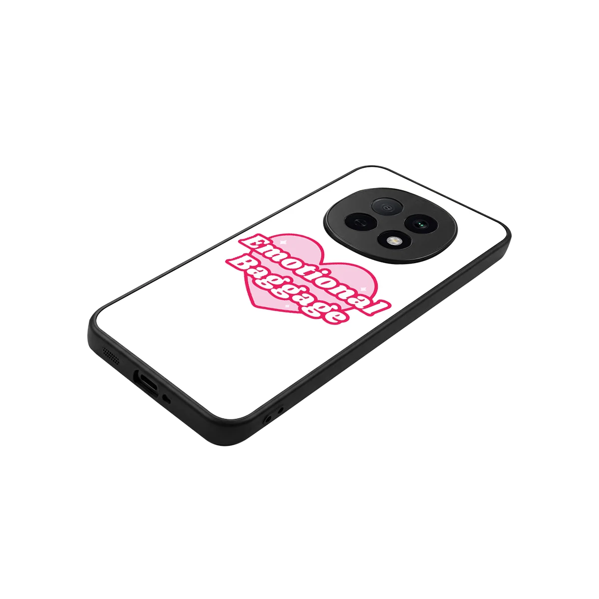 Emotional Baggage stylish phone case for oppo f29 pro 5g | glossy glass and slim fit