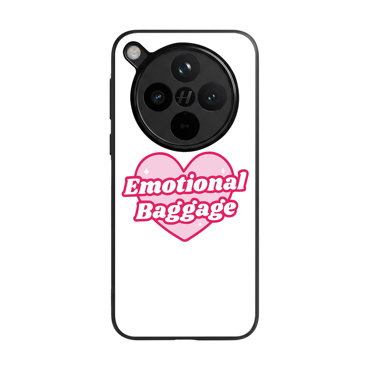 Emotional Baggage back phone cover | glass case for oppo find x8