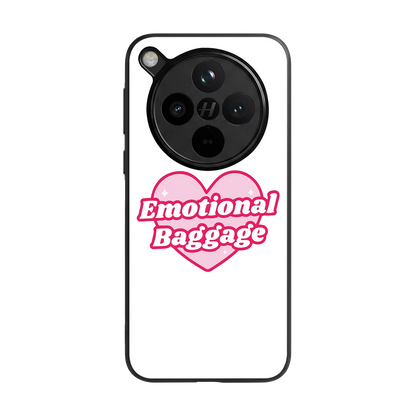 Emotional Baggage back phone cover | glass case for oppo find x8