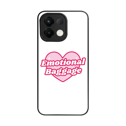 Emotional Baggage back phone cover | glass case for oppo k13 5g