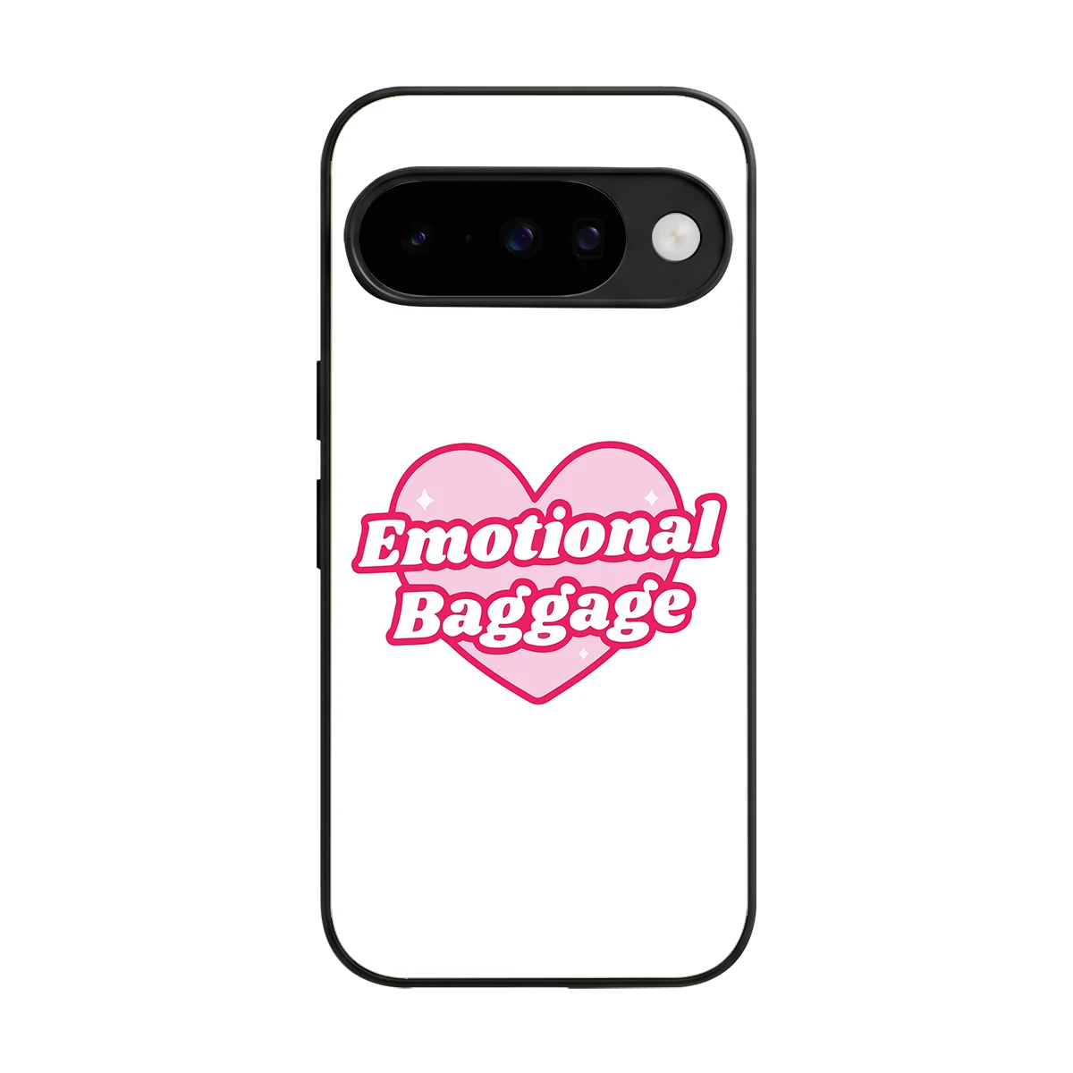 Emotional Baggage back phone cover | glass case for google pixel 10