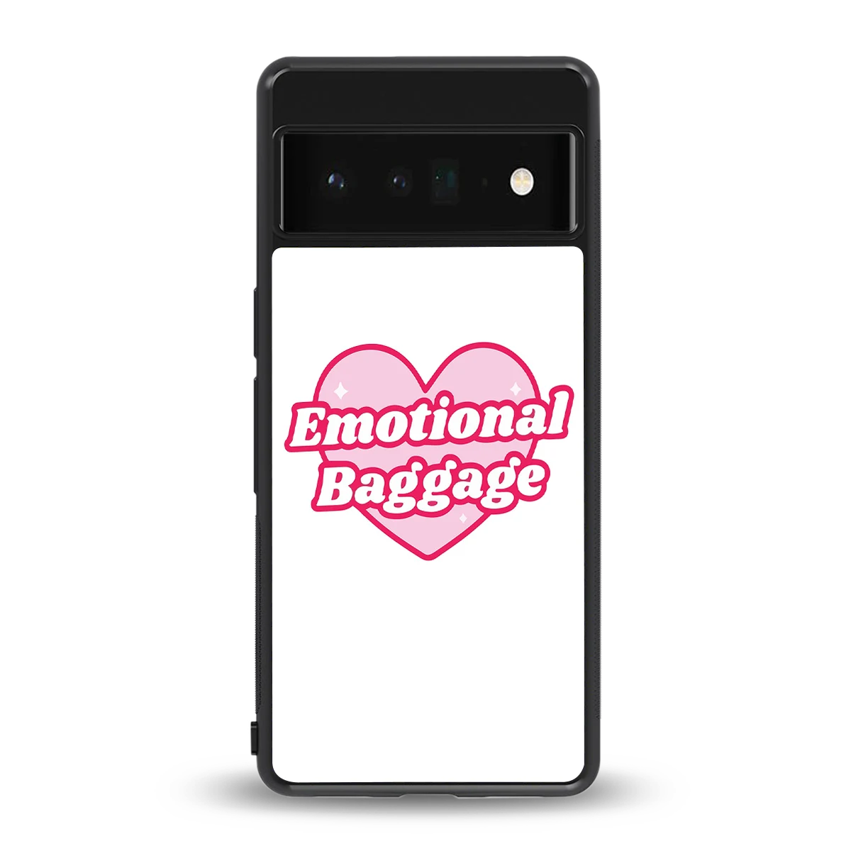Emotional Baggage back phone cover | glass case for google pixel 6 pro