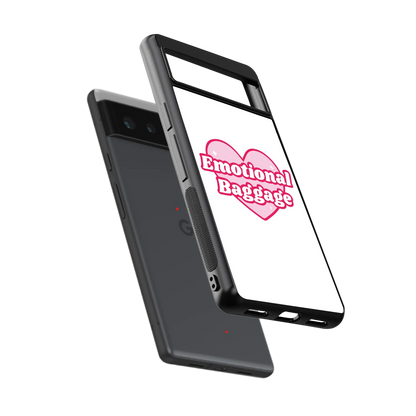 Emotional Baggage sleek google pixel 6 cover with tempered glass back and TPU edges