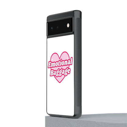 Emotional Baggage stylish phone case for google pixel 6 | glossy glass and slim fit