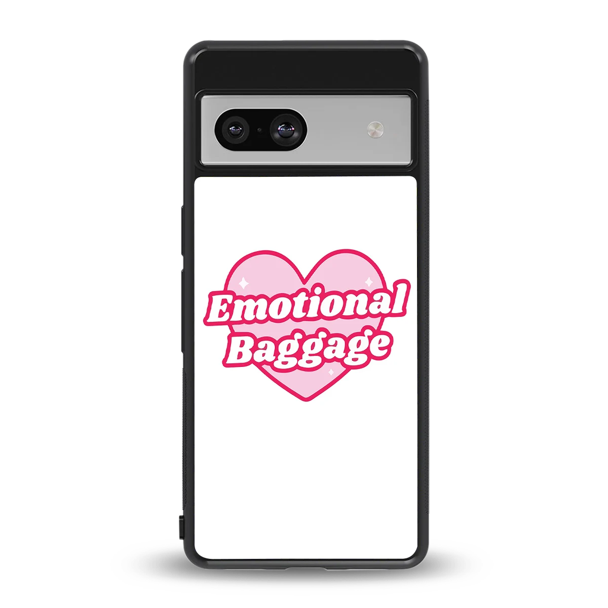 Emotional Baggage back phone cover | glass case for google pixel 7a
