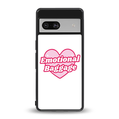 Emotional Baggage back phone cover | glass case for google pixel 7