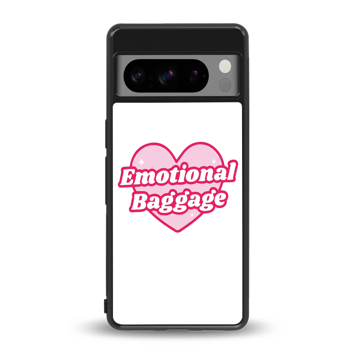 Emotional Baggage back phone cover | glass case for google pixel 8 pro