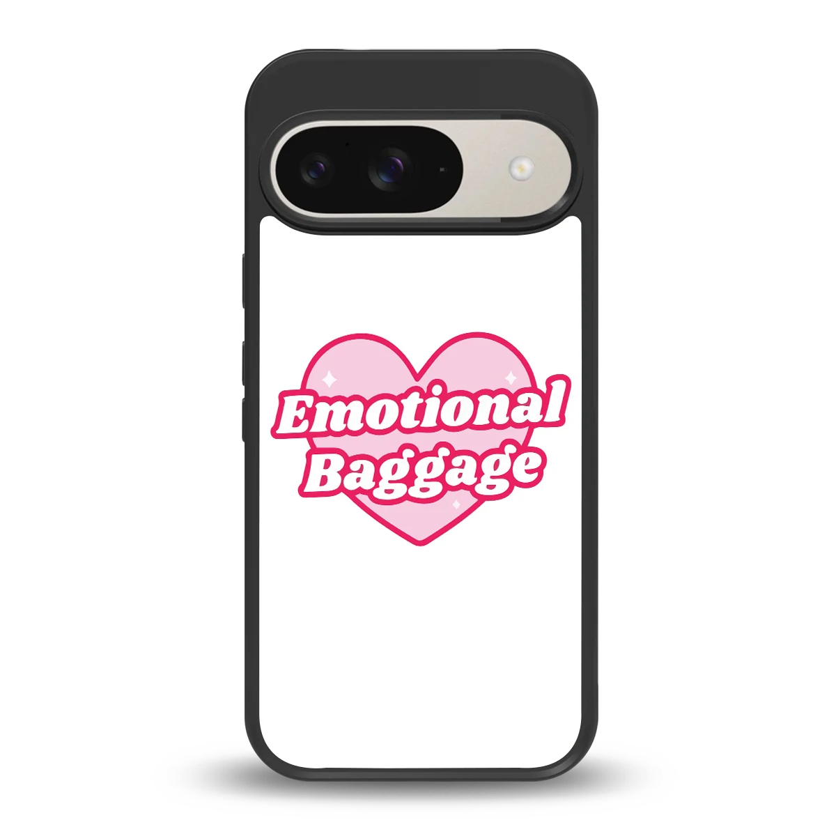 Emotional Baggage back phone cover | glass case for google pixel 9