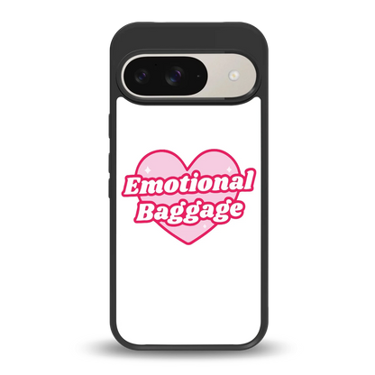 Emotional Baggage back phone cover | glass case for google pixel 9