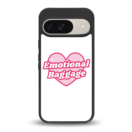 Emotional Baggage back phone cover | glass case for google pixel 9