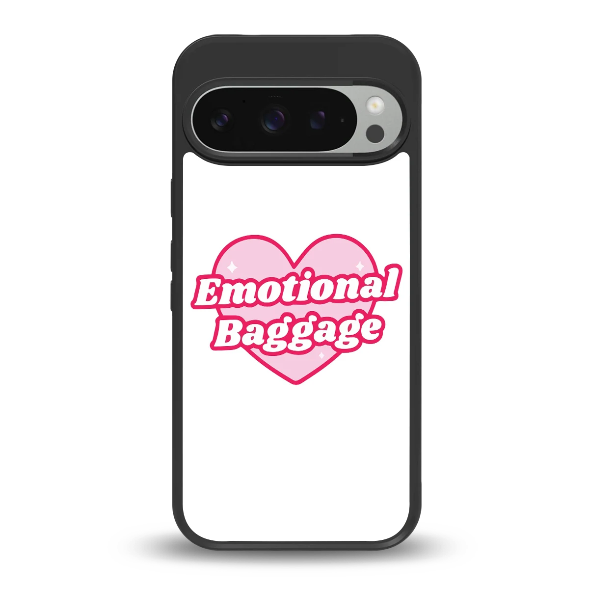 Emotional Baggage back phone cover | glass case for google pixel 9 pro xl