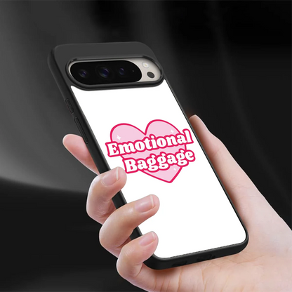 Emotional Baggage sleek google pixel 9 pro xl cover with tempered glass back and TPU edges