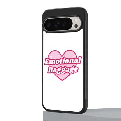 Emotional Baggage google pixel 9 pro mobile cover | shockproof glass phone case