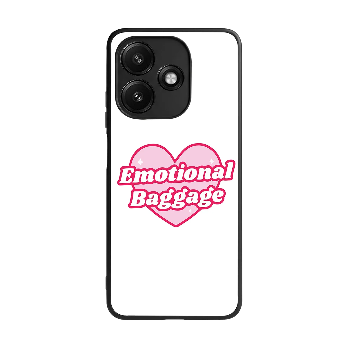 Emotional Baggage back phone cover | glass case for redmi 12 5g