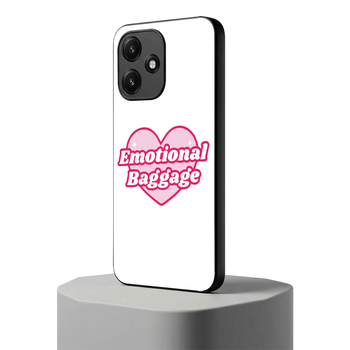 Emotional Baggage redmi 12 5g mobile cover | shockproof glass phone case