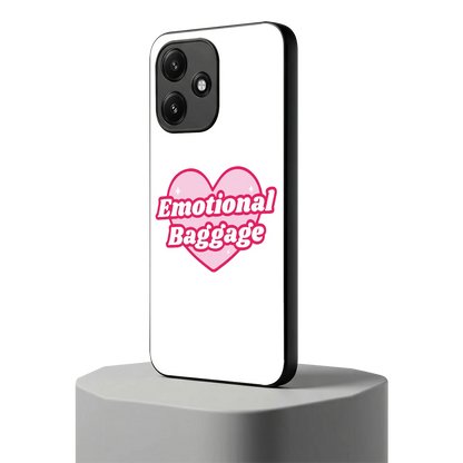 Emotional Baggage redmi 12 5g mobile cover | shockproof glass phone case