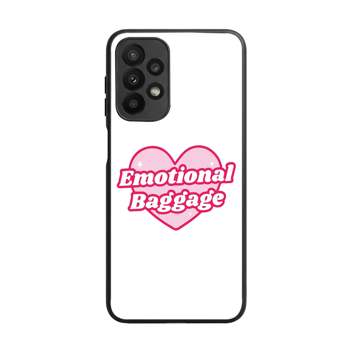 Emotional Baggage back phone cover | glass case for samsung galaxy a23