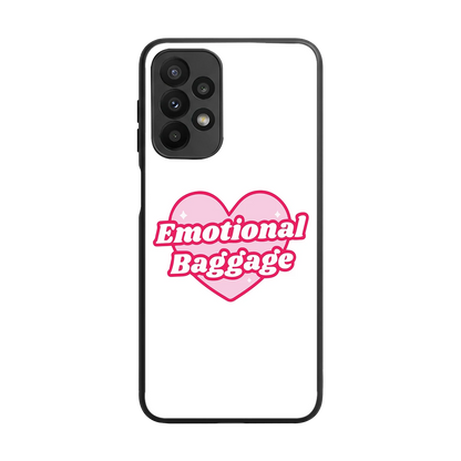 Emotional Baggage back phone cover | glass case for samsung galaxy a23