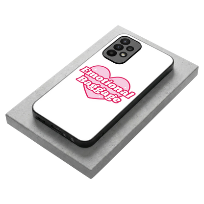 Emotional Baggage stylish phone case for samsung galaxy a23 | glossy glass and slim fit