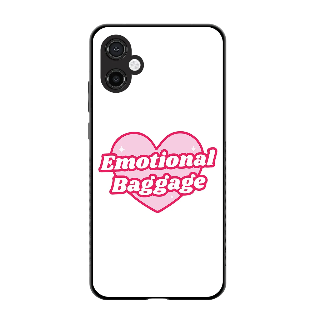 Emotional Baggage back phone cover | glass case for samsung galaxy a06 5g