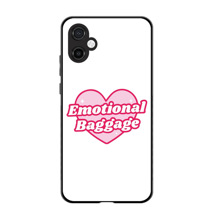 Emotional Baggage back phone cover | glass case for samsung galaxy a06 5g
