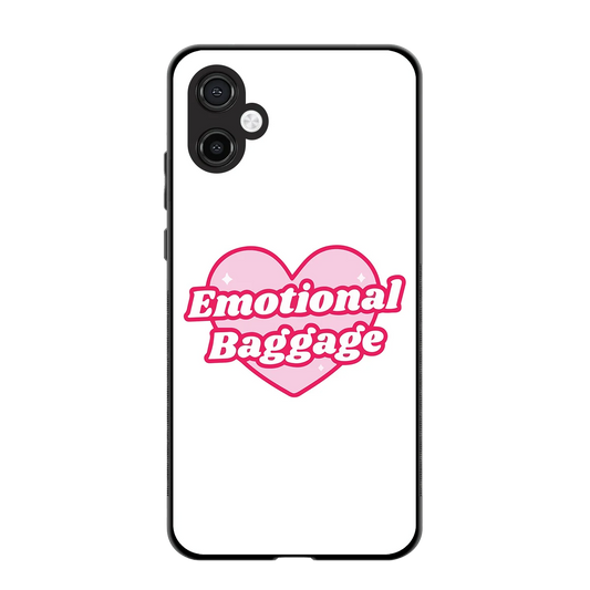 Emotional Baggage back phone cover | glass case for samsung galaxy a06 5g