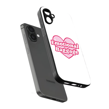 Emotional Baggage sleek samsung galaxy a06 5g cover with tempered glass back and TPU edges